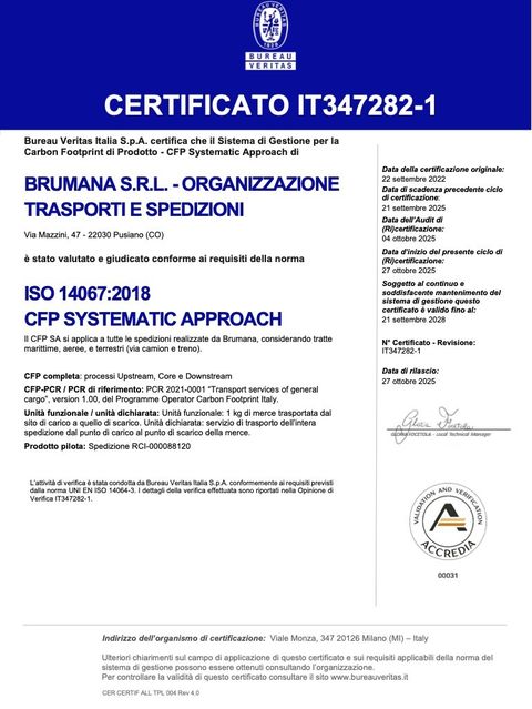 Servizio di trasporto RCI-000098111
