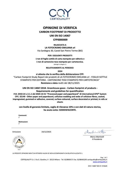 Cartoncino teso stampato per cartotecnica